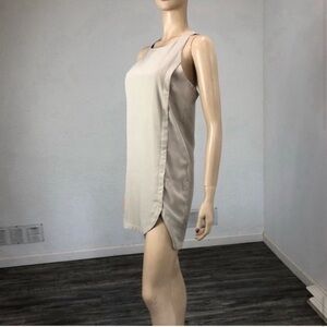 NEW Naked Zebra mini Dress, Asymmetrical seam racerback